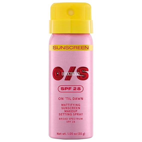 O/S P4trick St4rrr On 'Til Dawn Mattifying Sunscreen Makeup Setting Spray SPF 28 Matte finish - Mini size 1.05 oz/30 mL