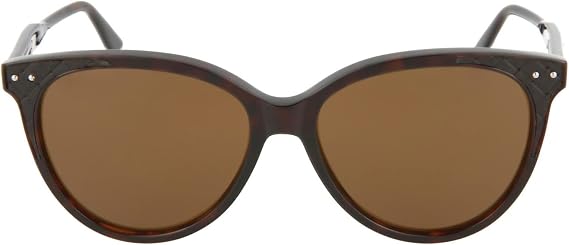 Bottega Veneta Cat Eye Sunglasses Shiny Dark Havana Dark Espresso Luxury Eyewear Made In Italy Acetate Frame Designer Fashion for Everyday Luxury