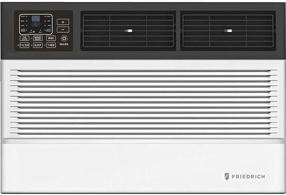 Friedrich UET12A33A Smart Thru-The-Wall Air Conditioner with 12000 Cooling BTU Capacity, 10600 BTU Heating Capacity in White
