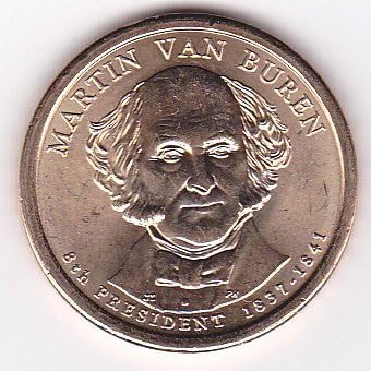 2008-P Martin Van Buren Presidential Dollar Coin (1837-1841) 8th U.S. President