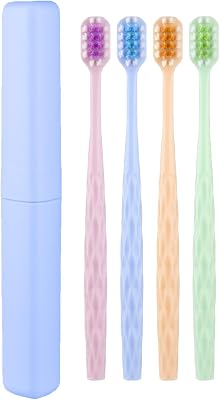 Lindo Ultra Polishing Toothbrushes with Travel Case