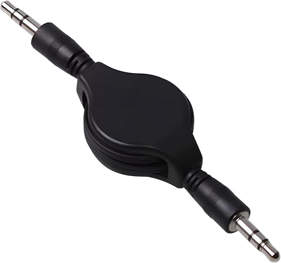 3.5 mm Auxiliary Cable Cord for iPod/iPhone/Zune/Car Stereo/MP3 - Black