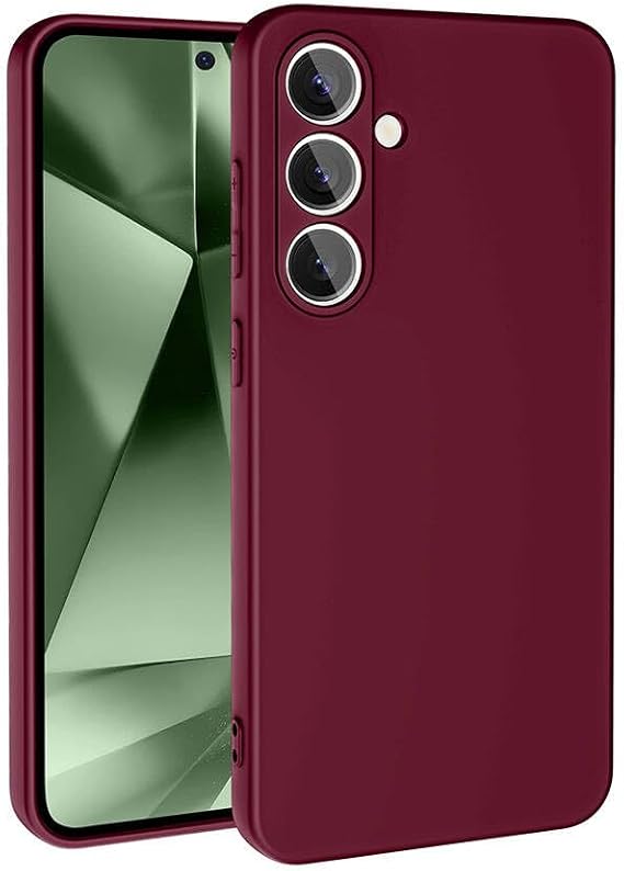 Case Plum Launch Cover Original Compatible with Spia Samsung Galaxy S24 FE (Compatible with Samsung Galaxy S24 FE, Plum)