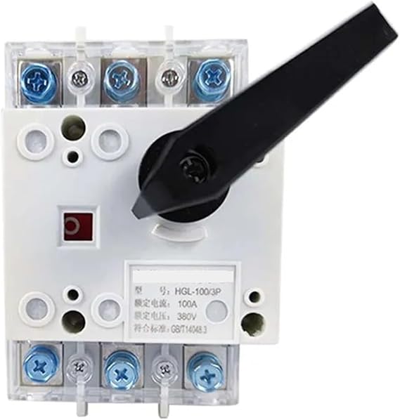 Double power automatic transfer switch Load Isolation Switch HGL-63A 100A 380V 3P 4P 50HZ 3 Poles Disconnect Isolator Switches(KFD2-STC5-EX2,100A)