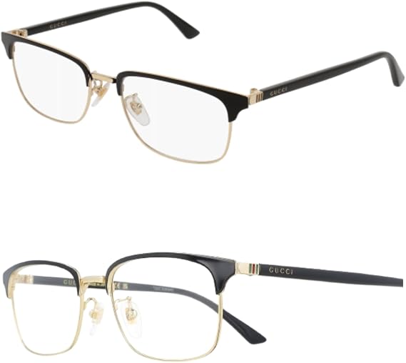 Gucci GG0131O Designer Fashion Eyeglasses Stylish Rectangular Frame Eyewear with Luxury eSHADES Kit - Embrace Sophistication and Elegance