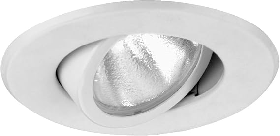 NICOR Lighting 4 in. White Recessed Adjustable Gimbal Ring Trim (19558WH)