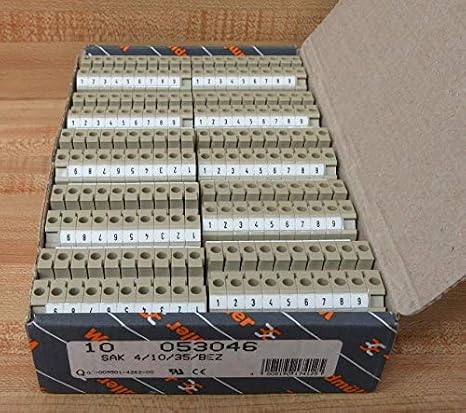 Weidmuller SAK 4/10/35/BEZ Contact Block 053046 (Pack of 10)