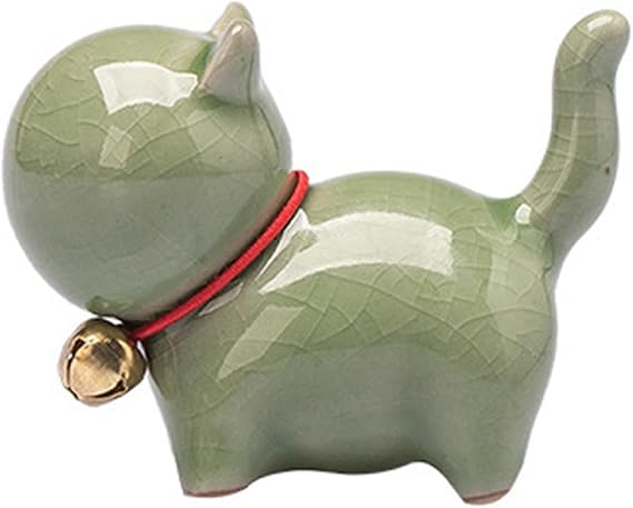 Handmade Ceramic Cat Memorial Figurine, Cat Statue Pet Memorial Gifts, Loss Gifts Pet Ornament