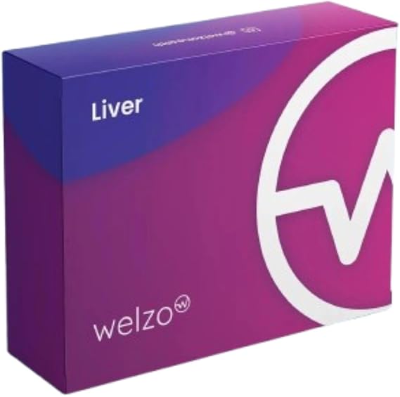 Welzo Liver Function Home Test Kit – Easy At-Home Health Check for Enzymes & Proteins – Adult Wellness Monitoring Kit Health Assessment | Personalized Report