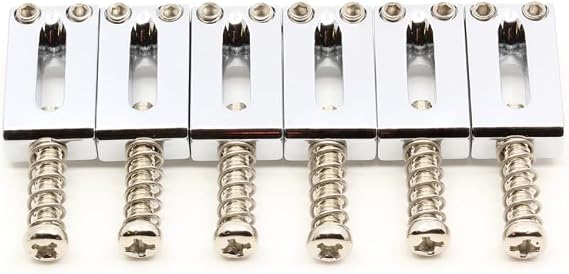 Bridge Saddles - Gotoh, S11, for Guitar, Brass, Chrome Finish