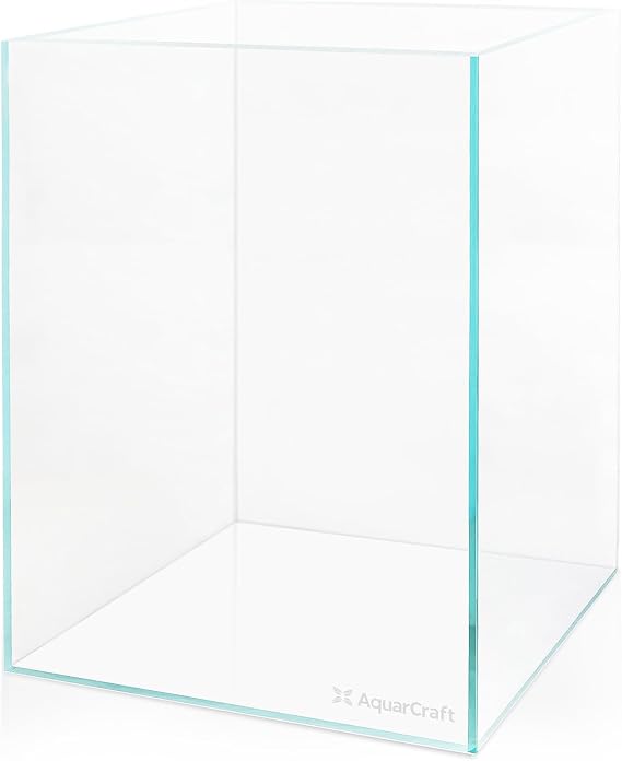 5.6 Gallon Rimless Aquarium, Tall Low Iron Glass Fish Tank