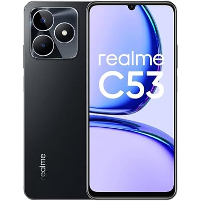 realme C53 4G LTE Dual SIM | 5000 mAh Battery | 50MP AI Camera | 6.74 90 HZ Display | GSM onlyNot for CDMA Carriers | International Model - Black
