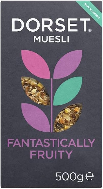 Dorset Cereals Fantastically Fruity Muesli 500g | High Fibre Breakfast Cereal Fruity Breakfast Muesli (pack of 1)