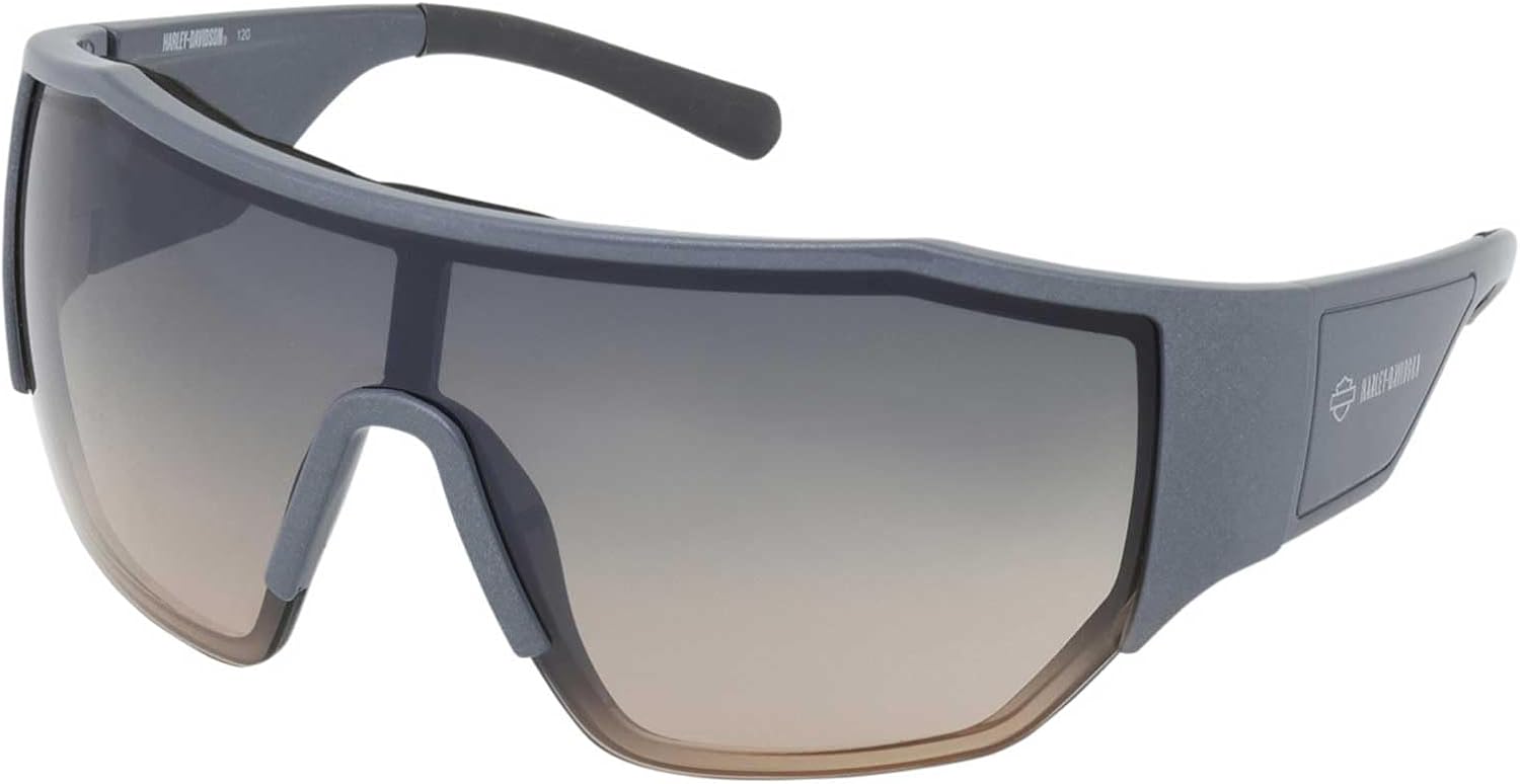 Harley-Davidson Men's Fixed Foam Riding Sunglasses, Gray Black/Gradient Lens