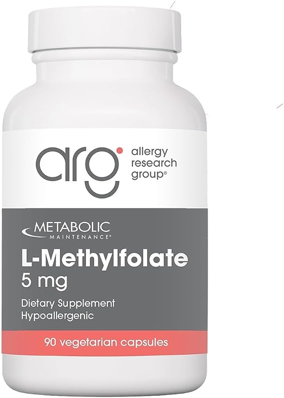 Metabolic Maintenance L-Methylfolate 5 mg, 90 Capsules | Active Folate for Methylation Support and Biochemical Reactions, Highly Bioavailable, Vegetarian Formula