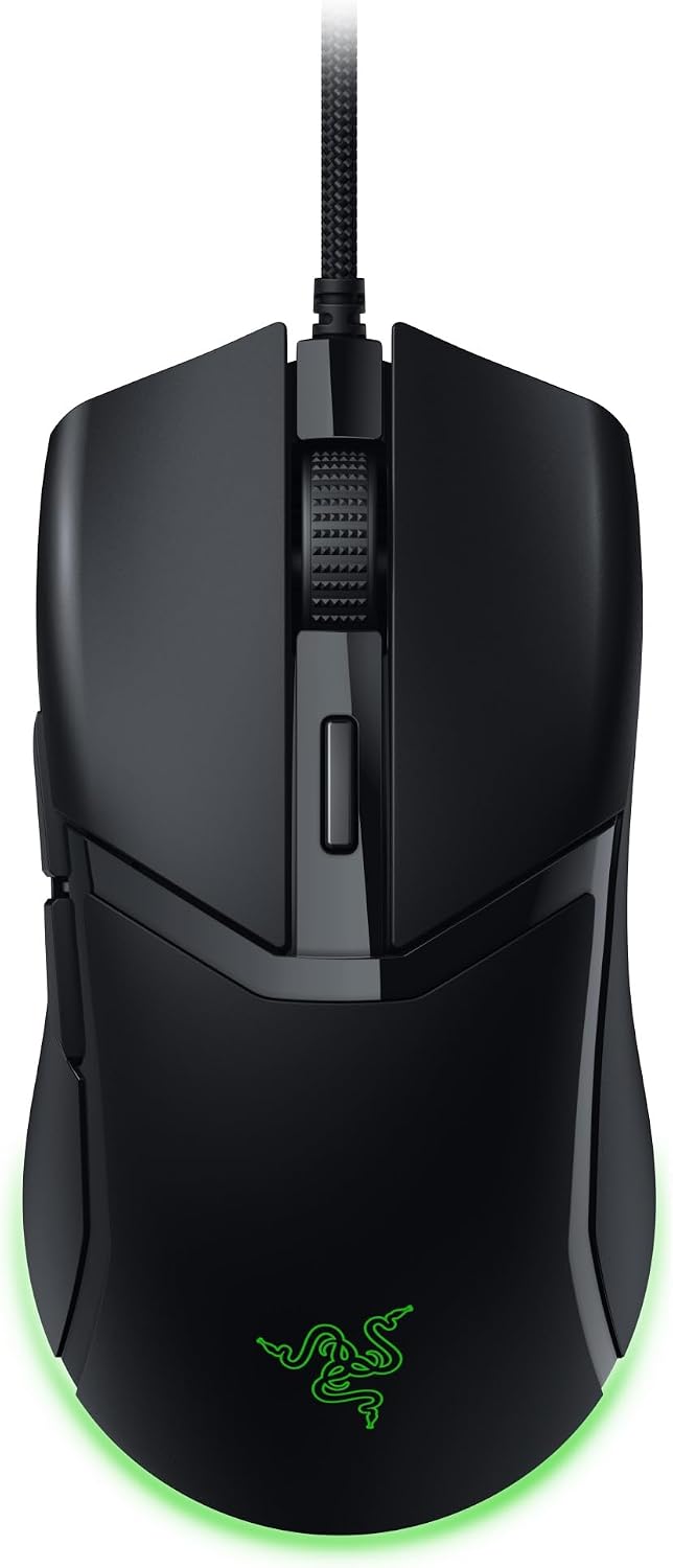 Razer Razer Cobra Gaming Mouse 2.03 oz Lightweight Compact Fits GripFingertip Hold Wired 3rd Generation Razer Optical Mouse Switch Immersive Underglow Chroma Lighting 8500 DPI Optical Sensor