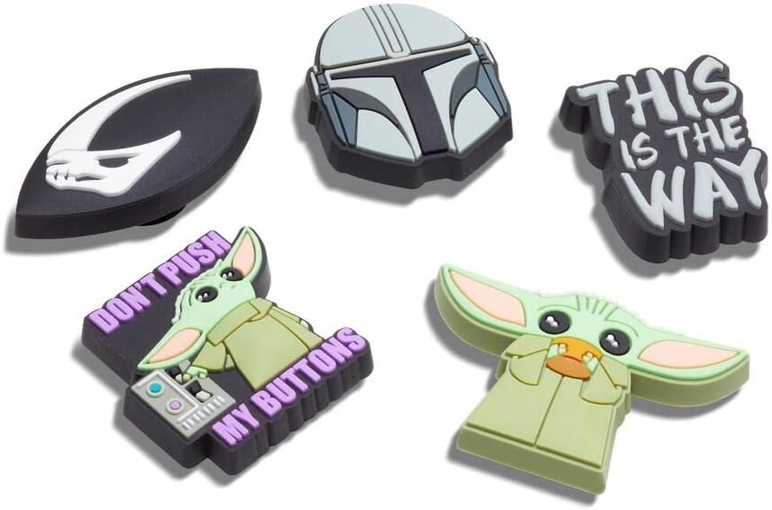 Crocs Unisex Jibbitz Characters Disney's The Mandalorian 5-Pack One Size