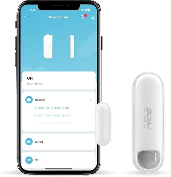 Zigbee Contact Sensor for Door and Window, Zigbee Door Sensor Compatible with SmartThings, Home Automation System Monitor, Work with Home Assistant, Zigbee Hub Required