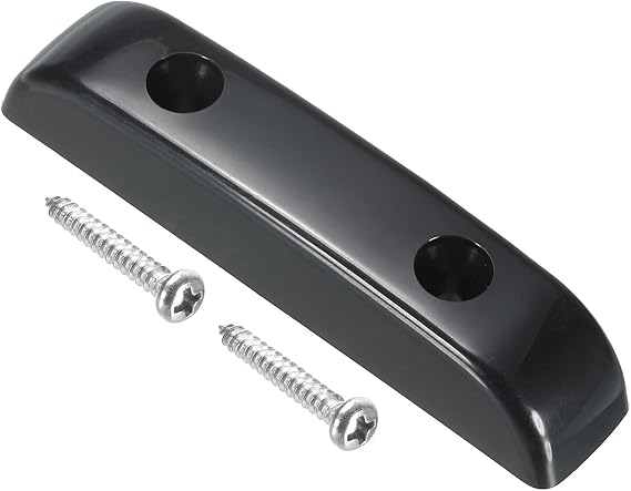 MECCANIXITY Plastic Bass Thumb Rest Finger Rest Black for Bridge Guitar with Screws