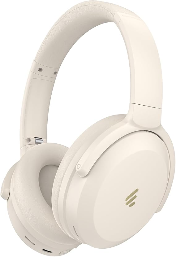 Edifier WH700NB Pro Wireless Over-Ear Headphones with Active Noise Cancellation, Hi-Res Audio, Bluetooth V5.4, Multi-Point Connection, Al Clear Calls, Fast Charging, Foldable - Ivory