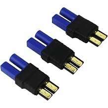 3pcs Male TRX Style to Female EC5 Losi Adapter Connector Brushless for LiPo(pack of 3)