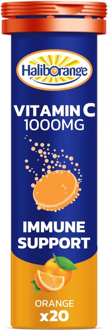 Haliborange Seven Seas Effervescent Vitamin C Tablets, Orange, 20 count