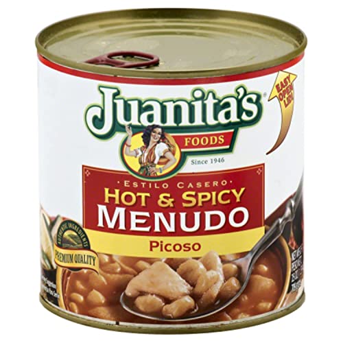 Juanitas Hot and Spicy Menudo, 25 Ounce Pack of 12