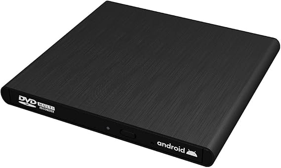 archgon External CD DVD Drive Support Android TV, Smartphone, Tablet and Projector | Free Android APP Available | Windows 10 and Mac Compatible | Model Stream Mini Pro