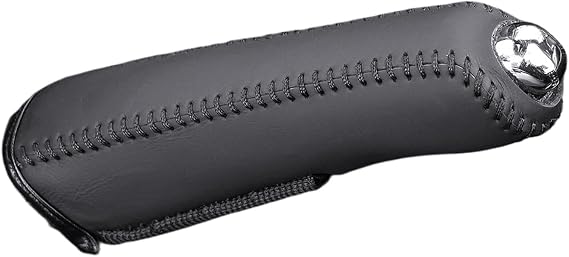 Premium Leather Handbrake Cover Enhances Comfort Anti-Slip Design Easy Install Hand Brake Protections