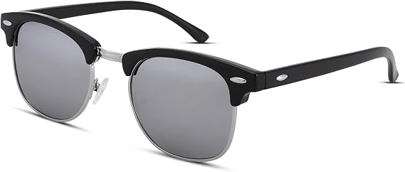 Pro Acme Semi-Rimless Polarized Sunglasses UV 400 Protection for Women Men