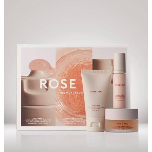 Rose Inc Glow On The Go Set - Travel size skincare for a glowing complexion
