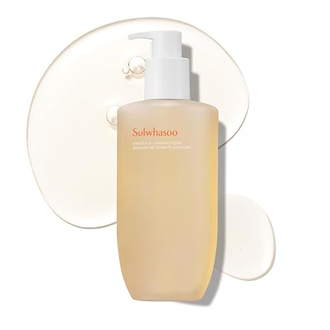 Sulwhasoo Gentle Cleansing Foam | Hydrating Korean Facial Cleanser | Removes Makeup, Dirt & Oil | Softening Daily Face Wash for Dry, Normal & Sensitive Skin