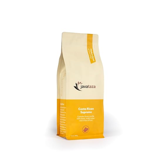 Costa Rican Supremo Ground Coffee -12oz Fairly Traded, Naturally Shade Grown