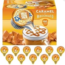 Coffee Creamer Single Caramel Macchiato (192 ct.)+ SHIPPING IN BOX with Elesbao 22 sticker
