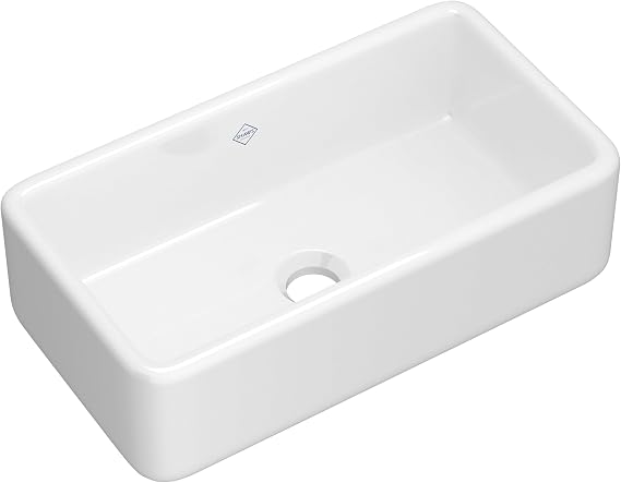 Rohl RC3318WH FIRECLAY Kitchen Sinks, White