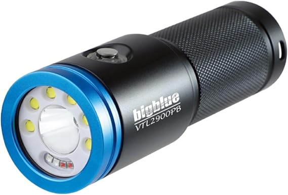 Bigblue VTL 2900 Lumen Wide Beam w/Blue Light Mode + 1000 Lumen Spot Beam
