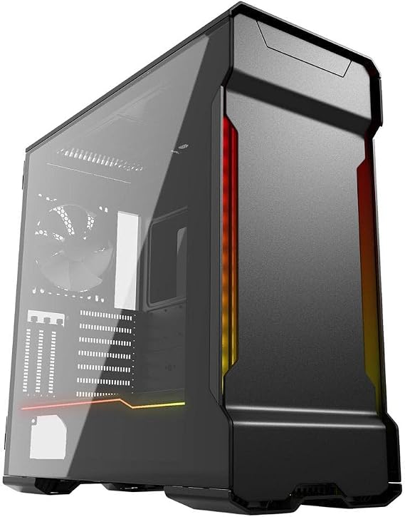 Phanteks Enthoo Evolv X Digital Midi Tower Glass Gaming Case - Black, High-Performance PC Case with Tempered Glass and RGB Lighting