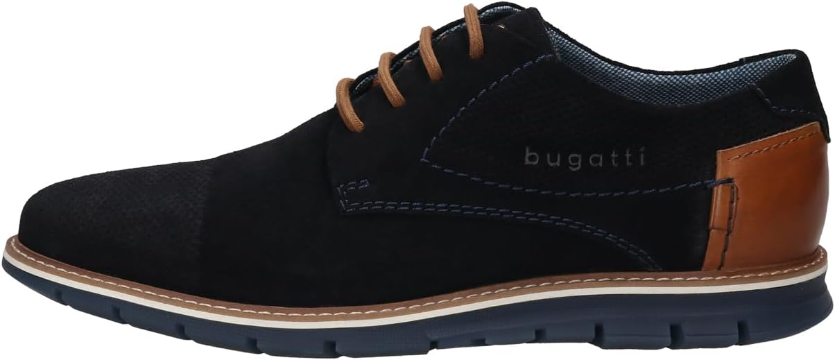 bugatti man Herren sportliche Schnürer Männer Schnürhalbschuhe