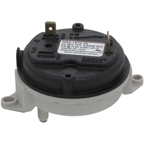FS6614-1165 - ClimaTek Upgraded Furnace Air Pressure Switch Fits Tridelta