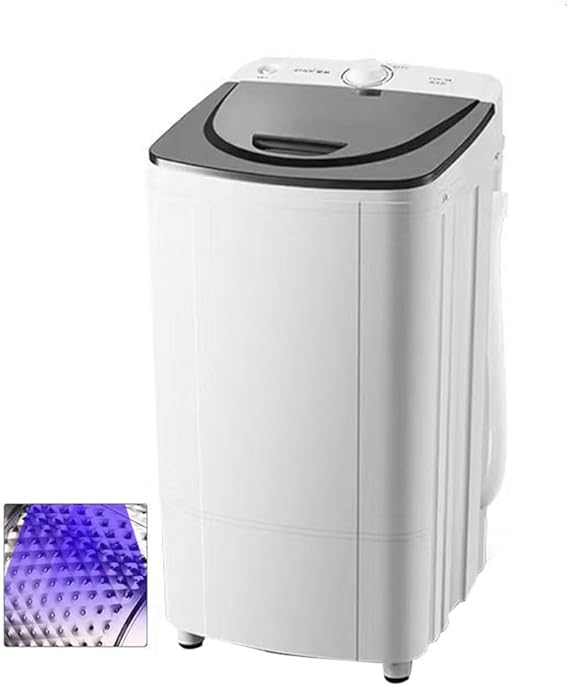10kg Spin Dryer, Energy&Power Saving Spinner, 360° blue light, 2800 RPM Portable Clothes Dryer, Gravity Drain dryer