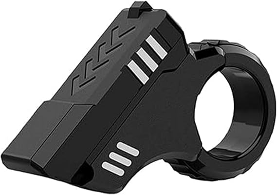 1 Pcs 3D Printed Fidget Slider Toy Gun,Fidgets Finger Toys for Adults,Stress Relief Toys,Compact and Portable,EDC Stress Relief Fidgets Spinner Desktop Toy,Finger Exercise Gadget (Silver Black)