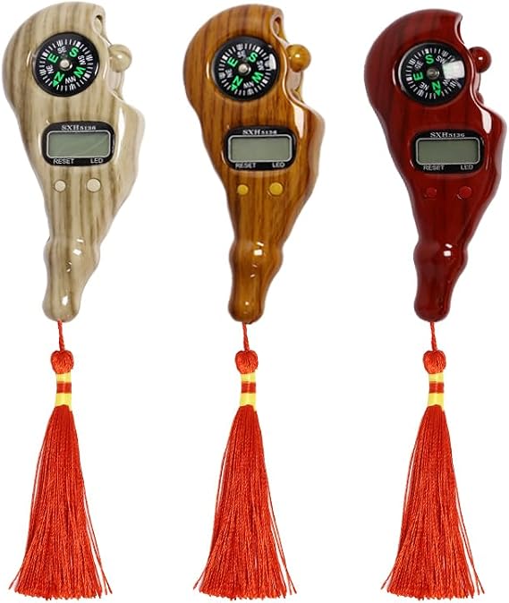 Anlising 3 Pieces Digital Beads Counter, Buddha Beads Counter, Prayer Beads Counter, Digital Finger Counter, Digital-Tasbih Counter with Compass and Light, for Meditation, Relaxation, Muslim Prayer