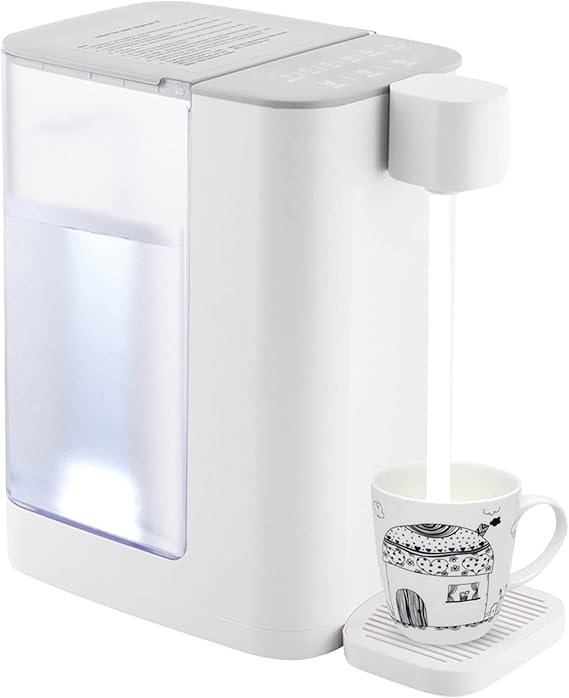 Instant Hot Water Dispenser for Countertop, Quick Heating & 5 Temp Settings Electric Kettle with Child Lock & Night Light for Tea Coffee for