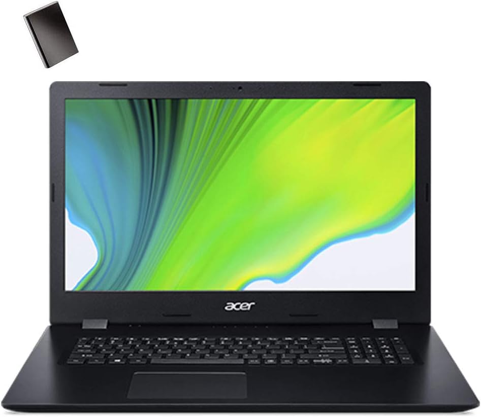 2021 Acer Aspire 3 17.3" HD Laptop Computer, 10th Gen Intel Quad-Core i5-1035G1 Beats i7-7500U Up to 3.6GHz, 8GB DDR4, 1TB HDD, AC WiFi, DVD-Writer, Windows 10, iPuzzle 320GB External Hard Drive