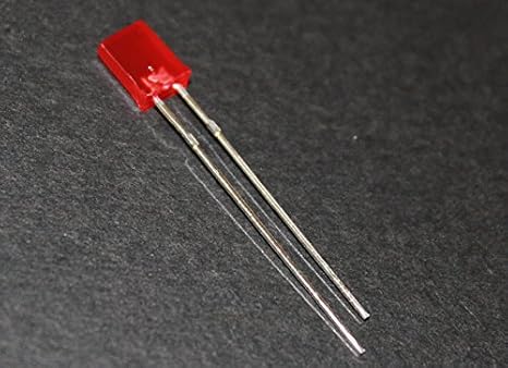 50pcs 2x5x7mm red Rectangle Diffused LED Light Lamp LEDs red