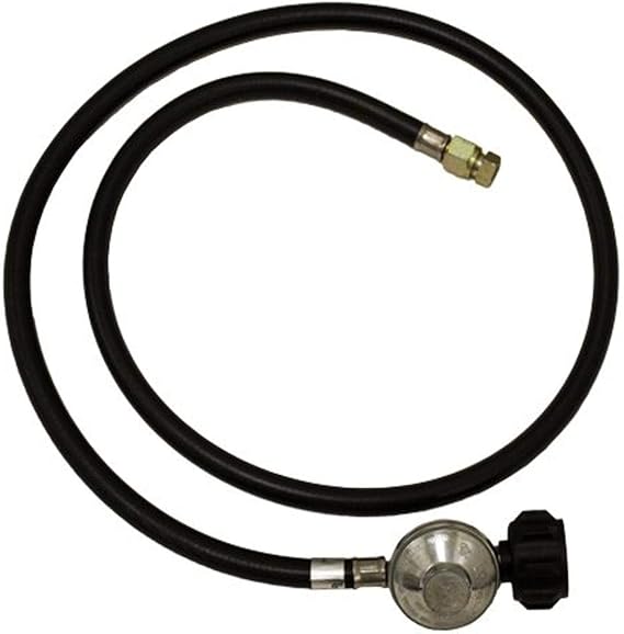 Hiland THP-GSL-REG 3/8 Fitting Gas Supply Line and Regulator for Tall Patio Heater, One Size, Grey
