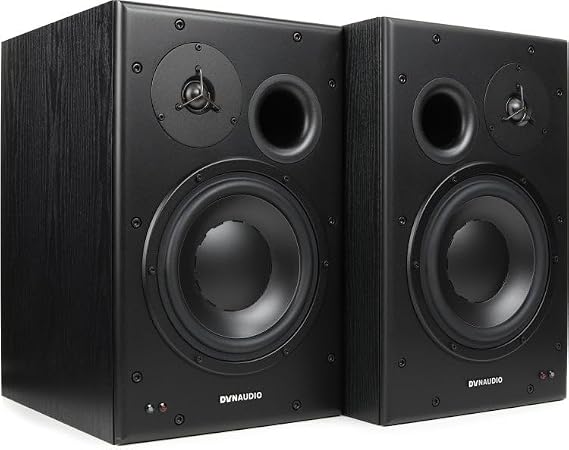 DYNAUDIO BM15A 10" Powered Studio Monitor Pair 200W Bi-Amped Nearfield with 1.1" Silk Dome Tweeter for Professional Audio Mixing