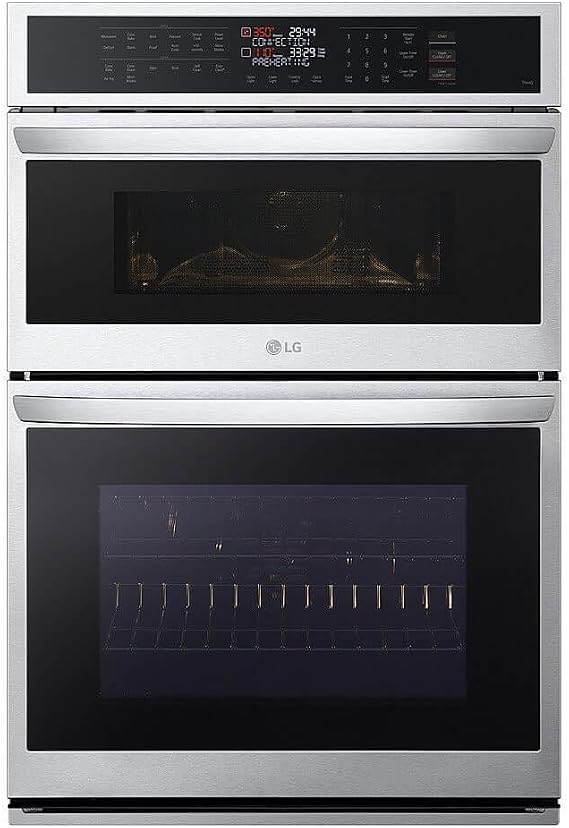 LG WCEP6423F 6.4 cu. ft. Smart Combi Wall Oven with Fan Convection, Air Fry in PrintProof Stainless Steel