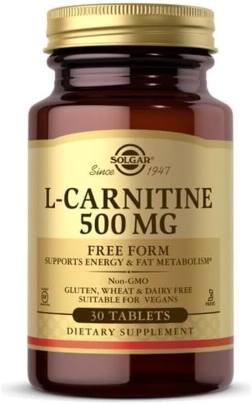 Solgar L-Carnitine 500 mg, 30 Tablet, Serbest Form