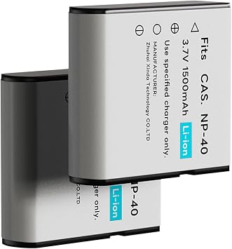 NP-40 Replacement Lithium-Ion Battery 3.7V 1500mAh Rechargeable Battery for Digital Cameras